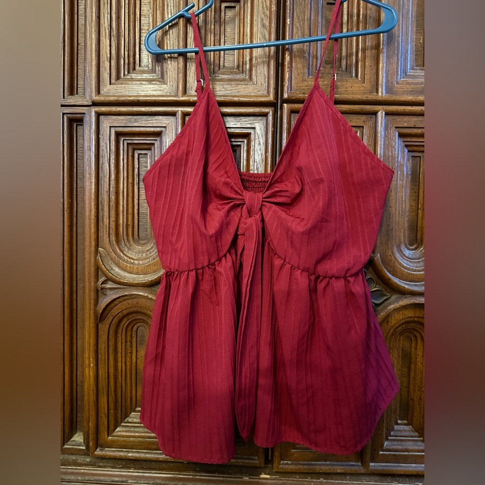 SHEIN Curve Red Top